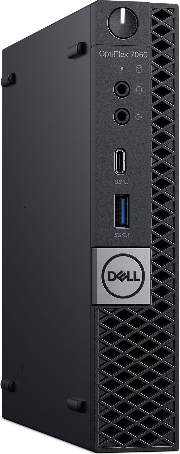 Dell - Refurbished OptiPlex 7060 Micro Desktop - Intel Core i5-8500T - 8GB Memory - 256GB SSD - Black