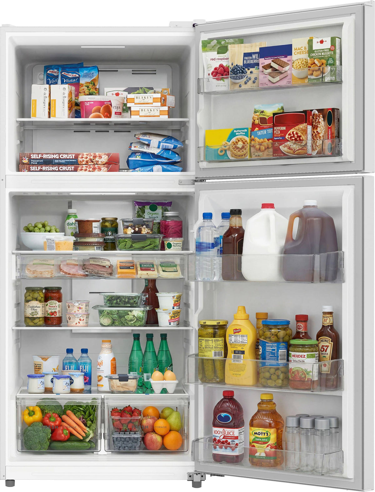 Frigidaire - 22 Cu. Ft. Garage Ready Top Freezer Refrigerator - White