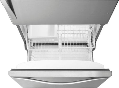 Whirlpool - 30 in. Wide 19 cu. ft. Bottom-Freezer Refrigerator with Spillguard Glass Shelves - Monochromatic Stainless Steel