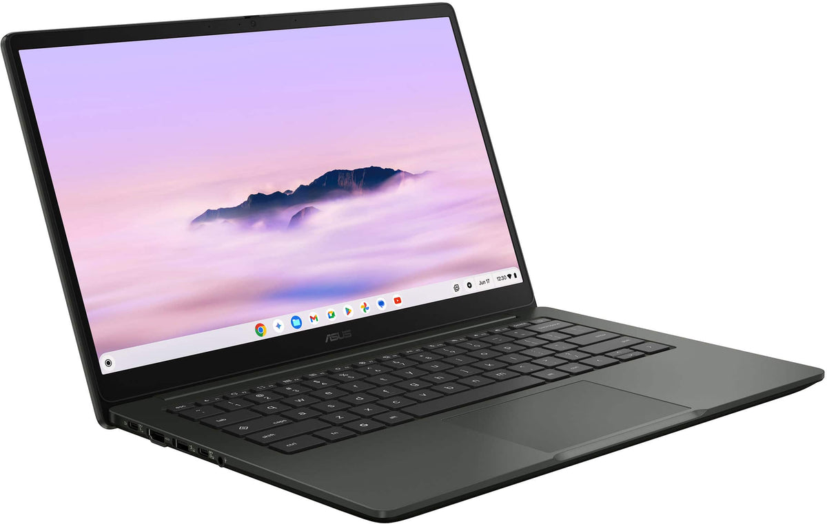 ASUS - CX14 14" FHD Chromebook Plus Laptop with Google AI - Intel Core 3 (2025) - 8GB Memory - 128GB Storage - Hunter Green