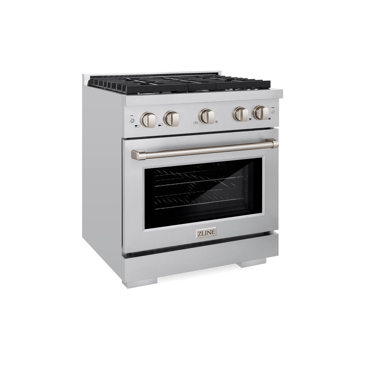 ZLINE - 30 in. Wide 4 Burner Paramount Gas Range with Convection Oven (SGR-BR-30) - Stainless Steel