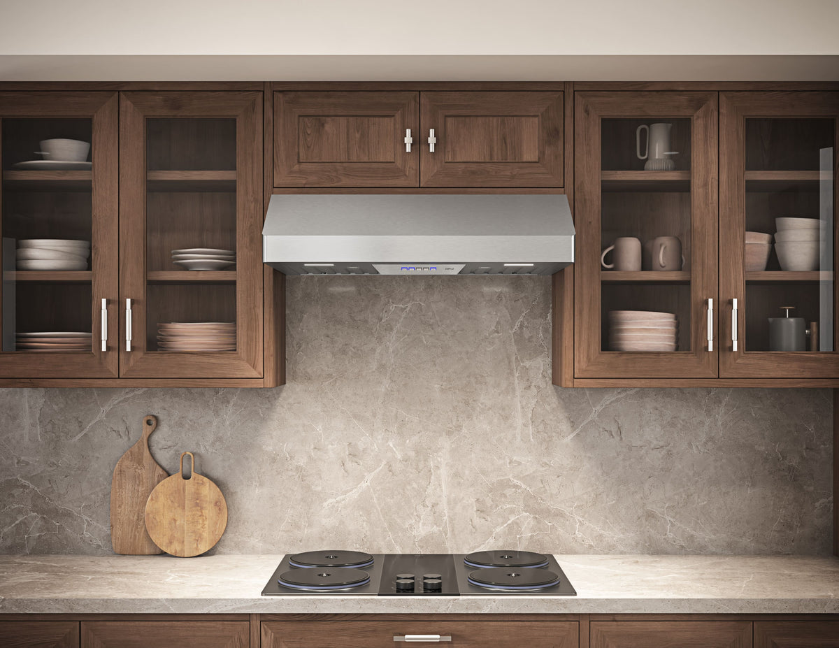 Zephyr - 36 inches - Externally Vented - Under cabinet Range Hood - Stainless Steel