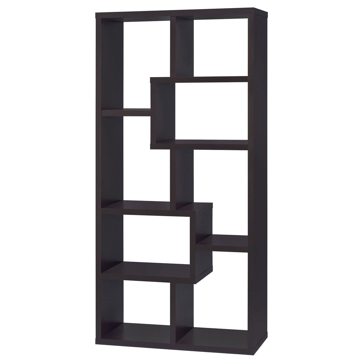 8 Shelf Geometric Bookcase