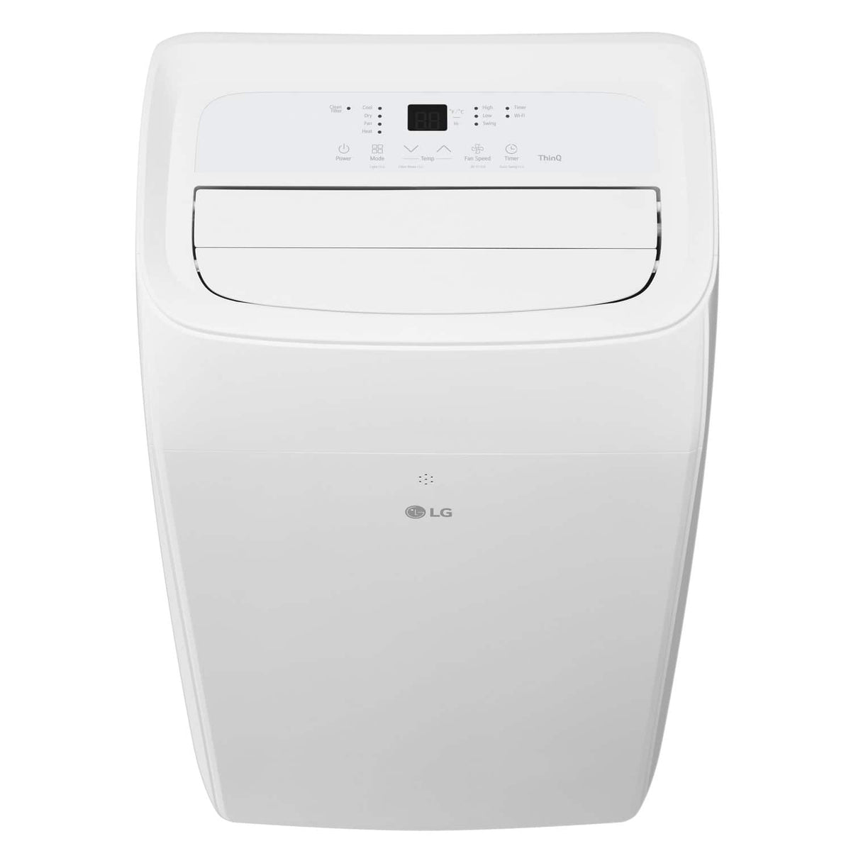 LG - 450 Sq. Ft. 10,200 BTU DOE Smart Portable Air Conditioner with Supplemental Heater - White