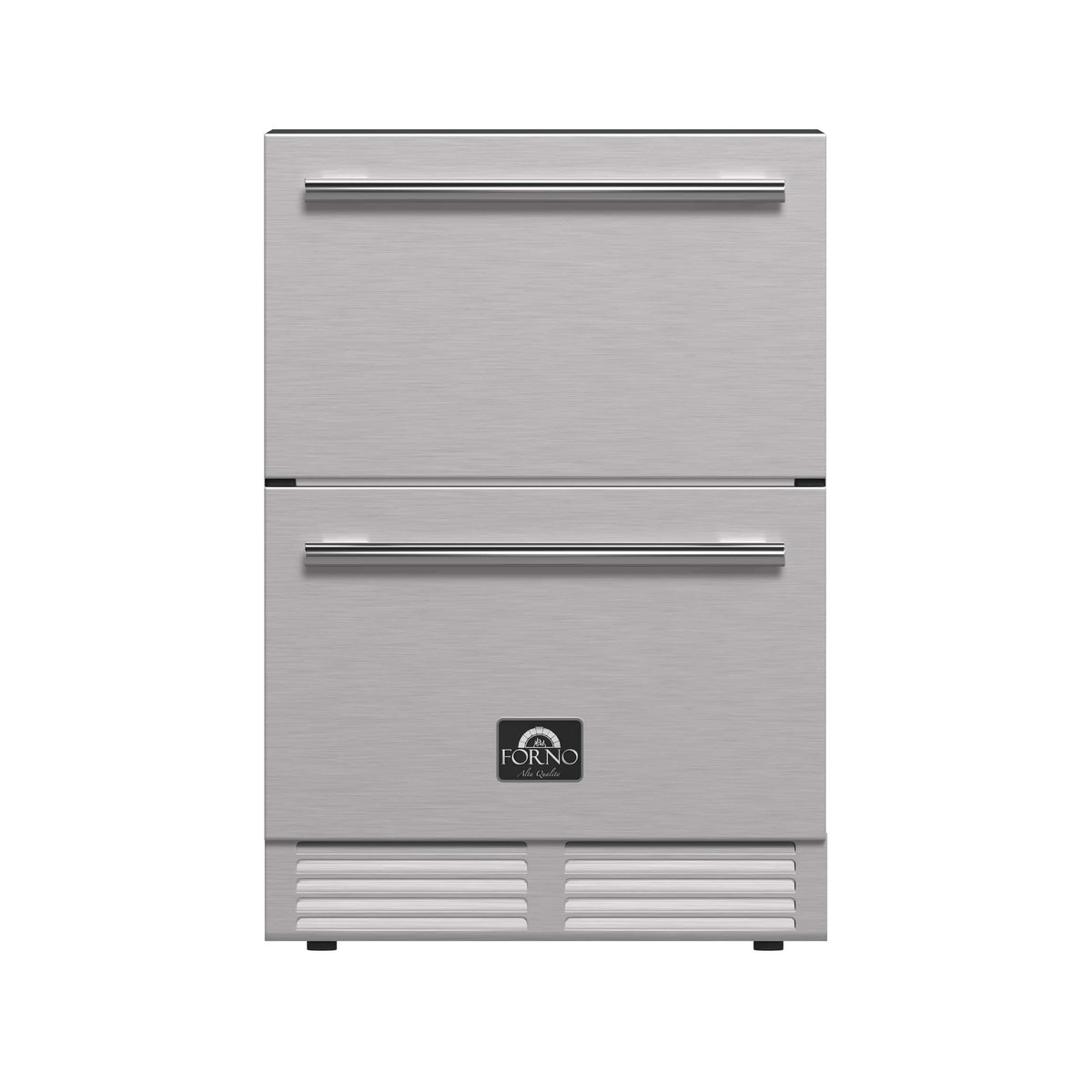Forno Appliances - Cosenza 24" Built-In Indoor/Outdoor Drawer Freezer with Ice Maker - Stainless Steel