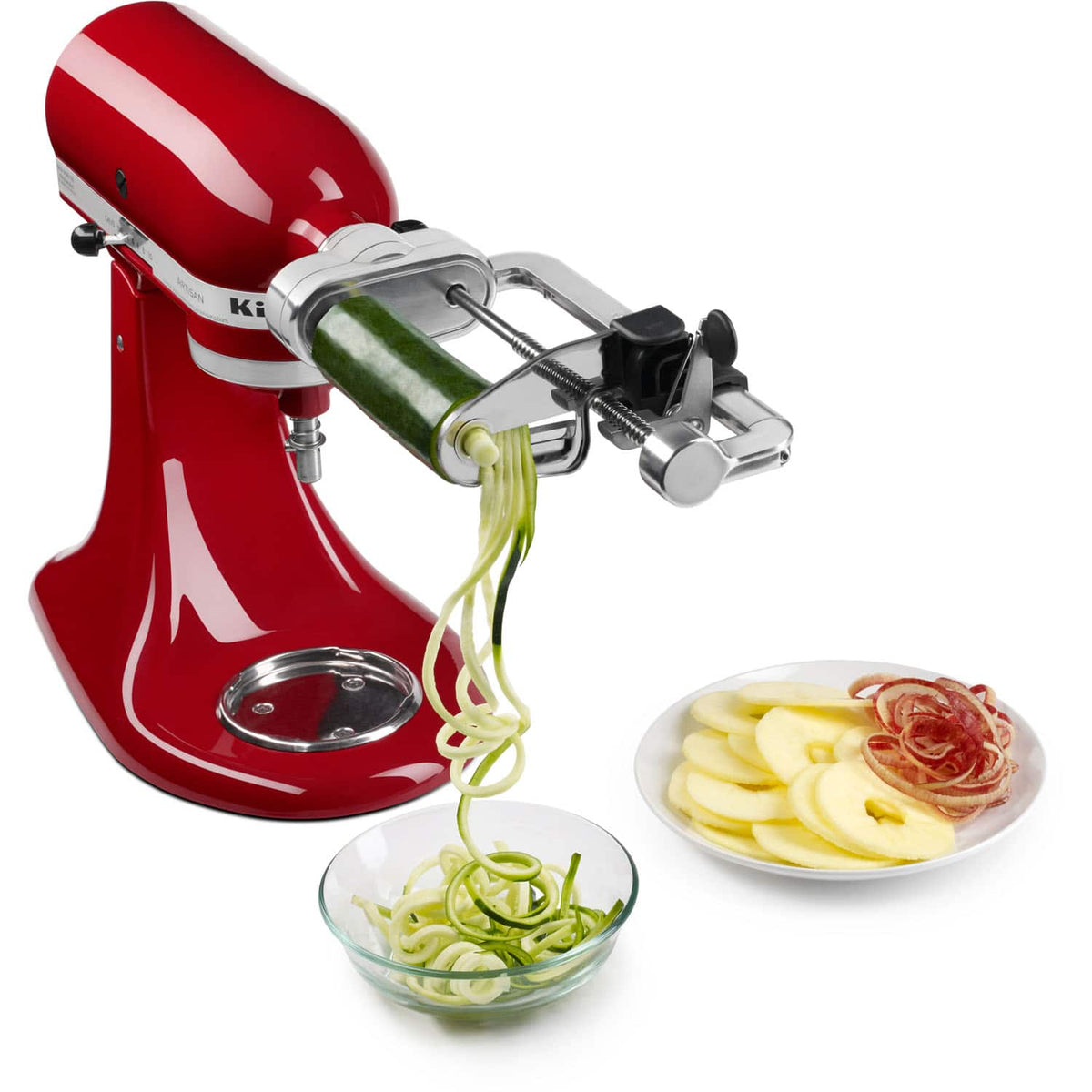 Spiralizer (Peel, Core & Slice) Attachment for KitchenAid Stand Mixers - Stainless Steel