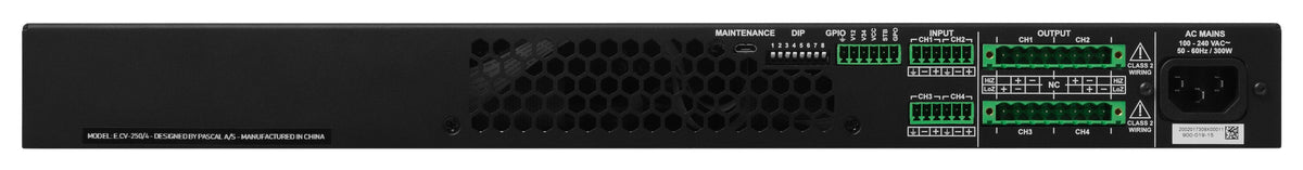 Sonance - Blaze PowerZone 1004 – 1000 W DSP-enabled Class-D amplifier with 4 channels (Each) - Black