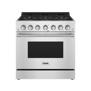 Thor Kitchen - 36 in. Wide 6 Burner 6.0 Cu Ft. Professional Freestanding Gas Range - Stainless Steel