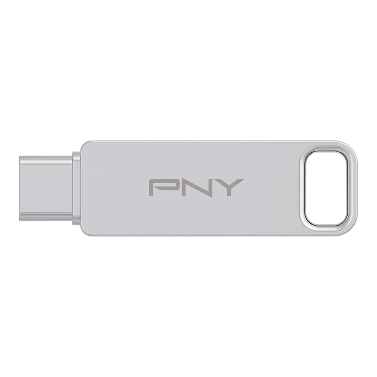 PNY - 128GB DUO LINK USB 3.2 Type-C Dual Flash Drive - Silver