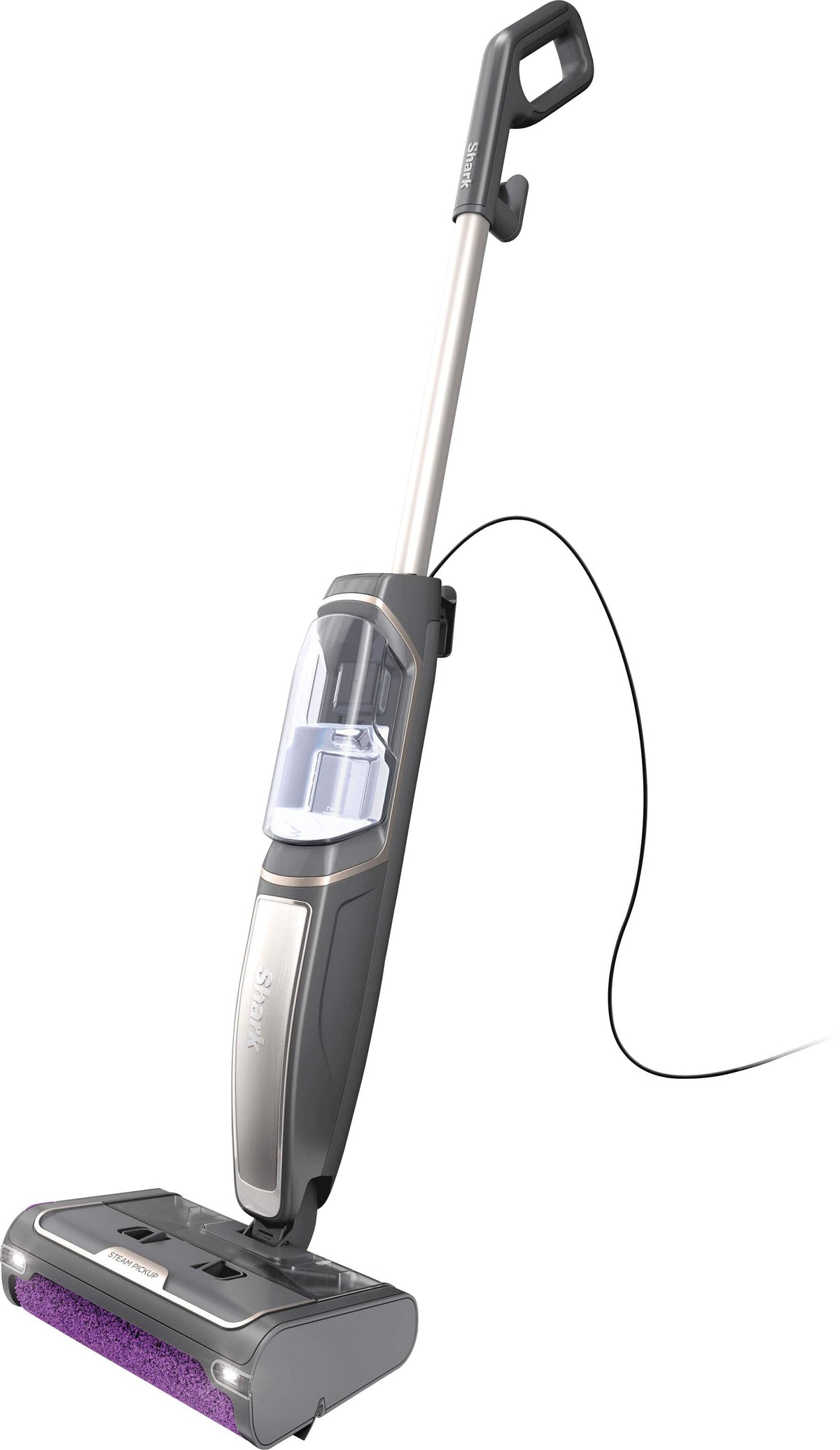 Shark - Pickup 3-in-1 Steam Mop, Pick-Up, Sanitize* - Black/Stone Metallic