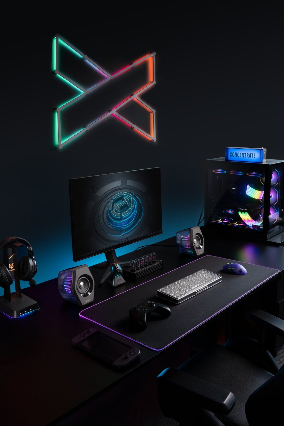 Edifier - G2000 Pro 2.0 Bluetooth Gaming Speakers with RGB Lighting (2-Piece) - Black