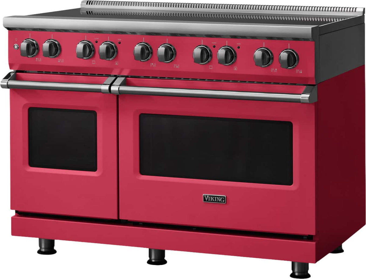 Viking - 48 in. Wide 6 Elements Pro 5 Series 7.3 Cu. Ft. Freestanding 6 Element Induction Convection Range - Valentine