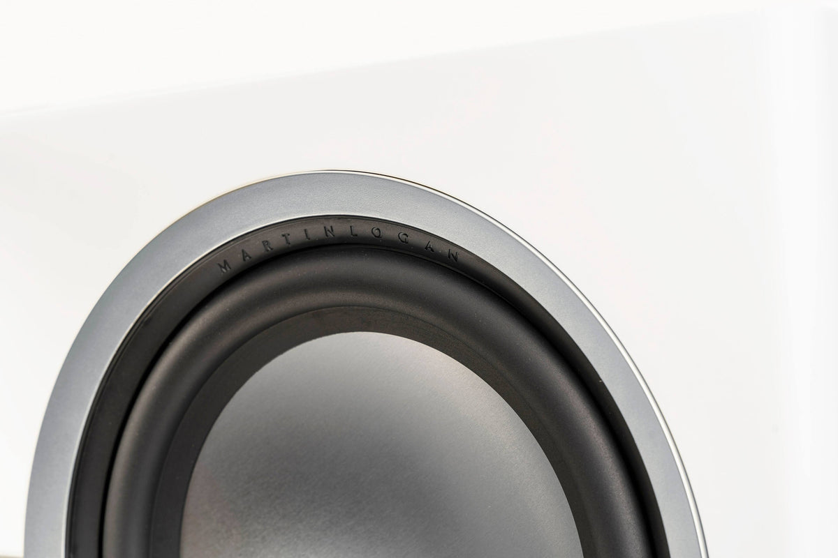 MartinLogan - Dynamo 10, 10” Sealed, Powered Subwoofer, with Magnitude MT-1kW Amplifier, Sub Control App, and Wireless Built-In - Satin White