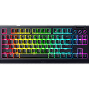 Razer - BlackWidow V4 TKL HyperSpeed Wireless Mechanical Orange Switch Gaming Keyboard with Hot-Swappable Design - Black