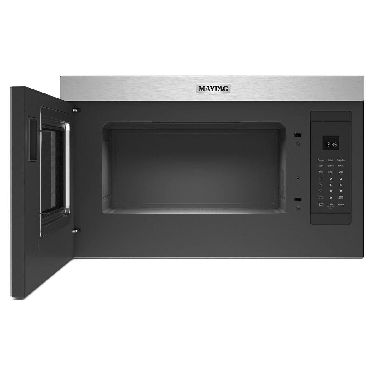 Maytag - 1.1 Cu. Ft. Over-the-Range Microwave with Flush Built-in Design - Stainless Steel