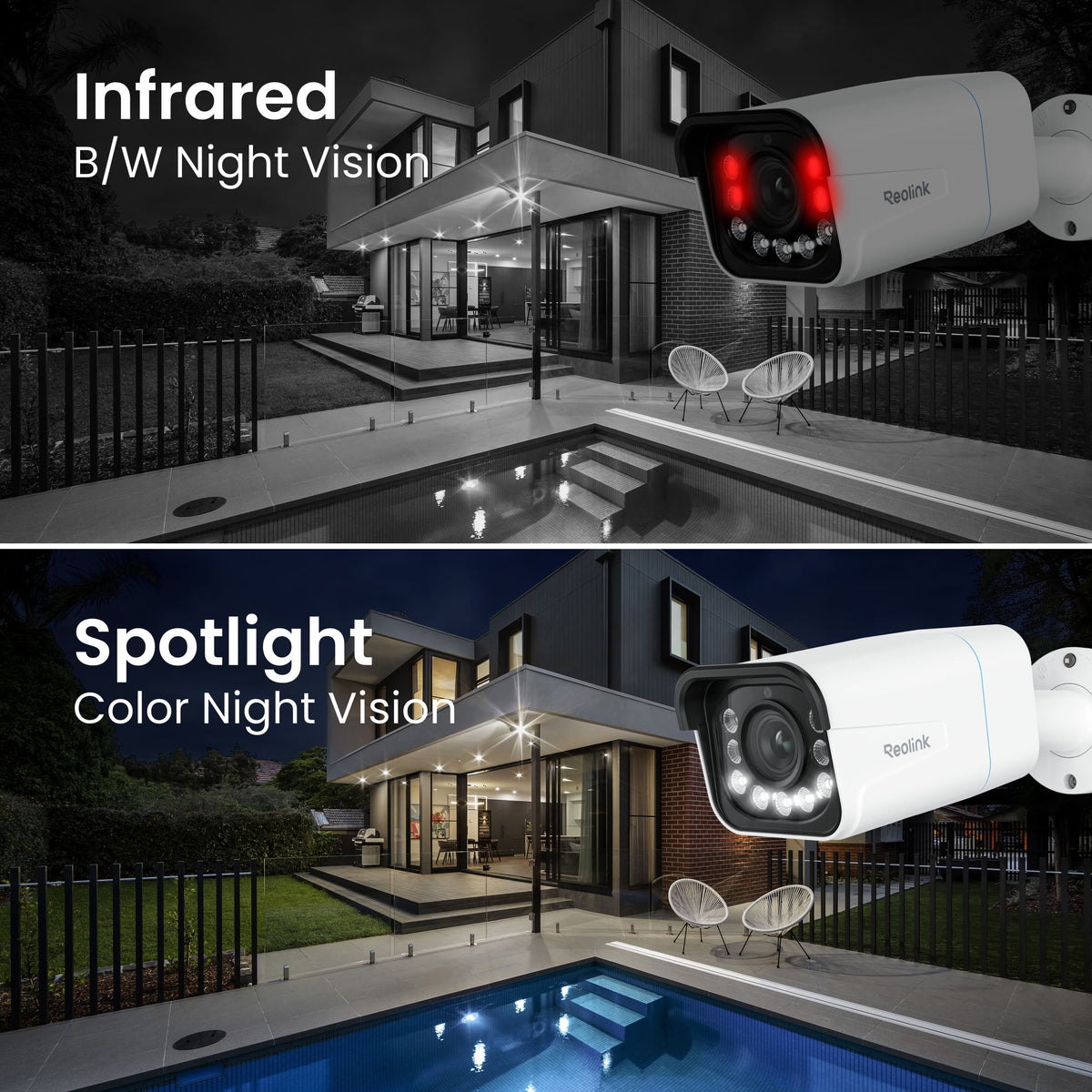 Reolink - 4K 8MP PoE Wired Outdoor Bullet Security IP Camera with 5X Optical Zoom, Color Night Vision - White