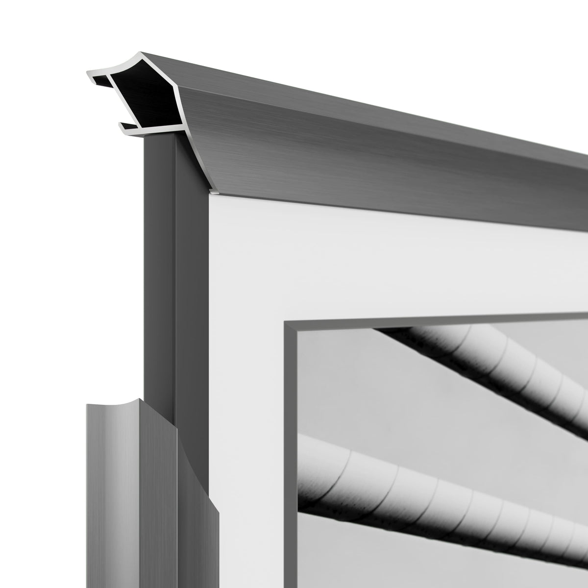 Deco TV Frames - Alloy Prismatic Bezel for Samsung The Frame TV - 43" - Graphite