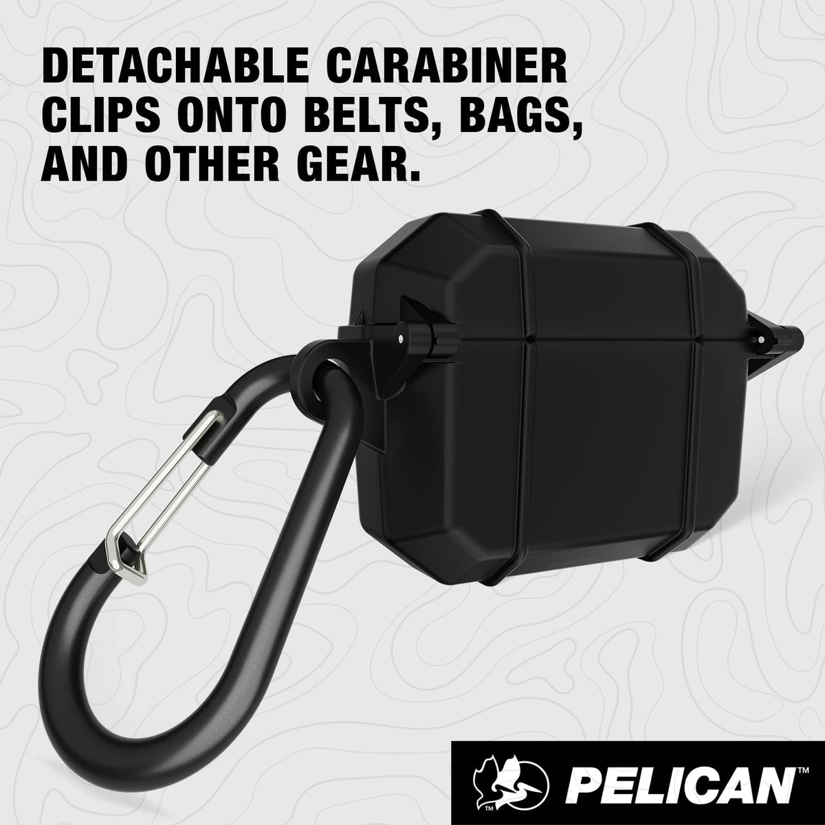 Pelican - Marine Case for Apple Airpods Pro 3rd Generation - Black