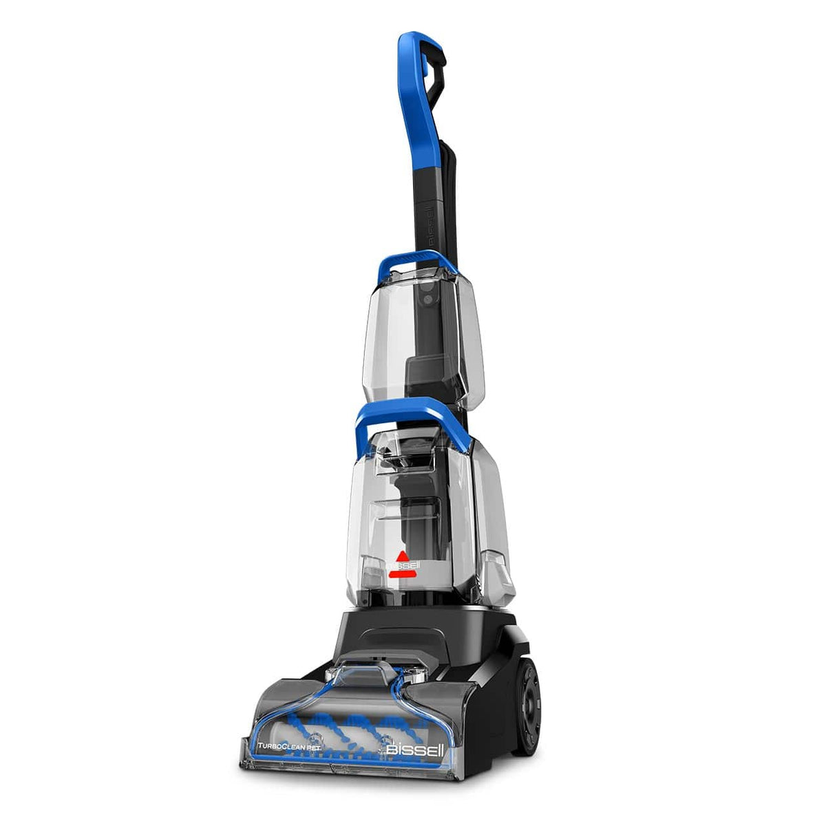 BISSELL - TurboClean Pet Upright Vacuum Carpet Cleaner - Black with Cobalt Blue Accents