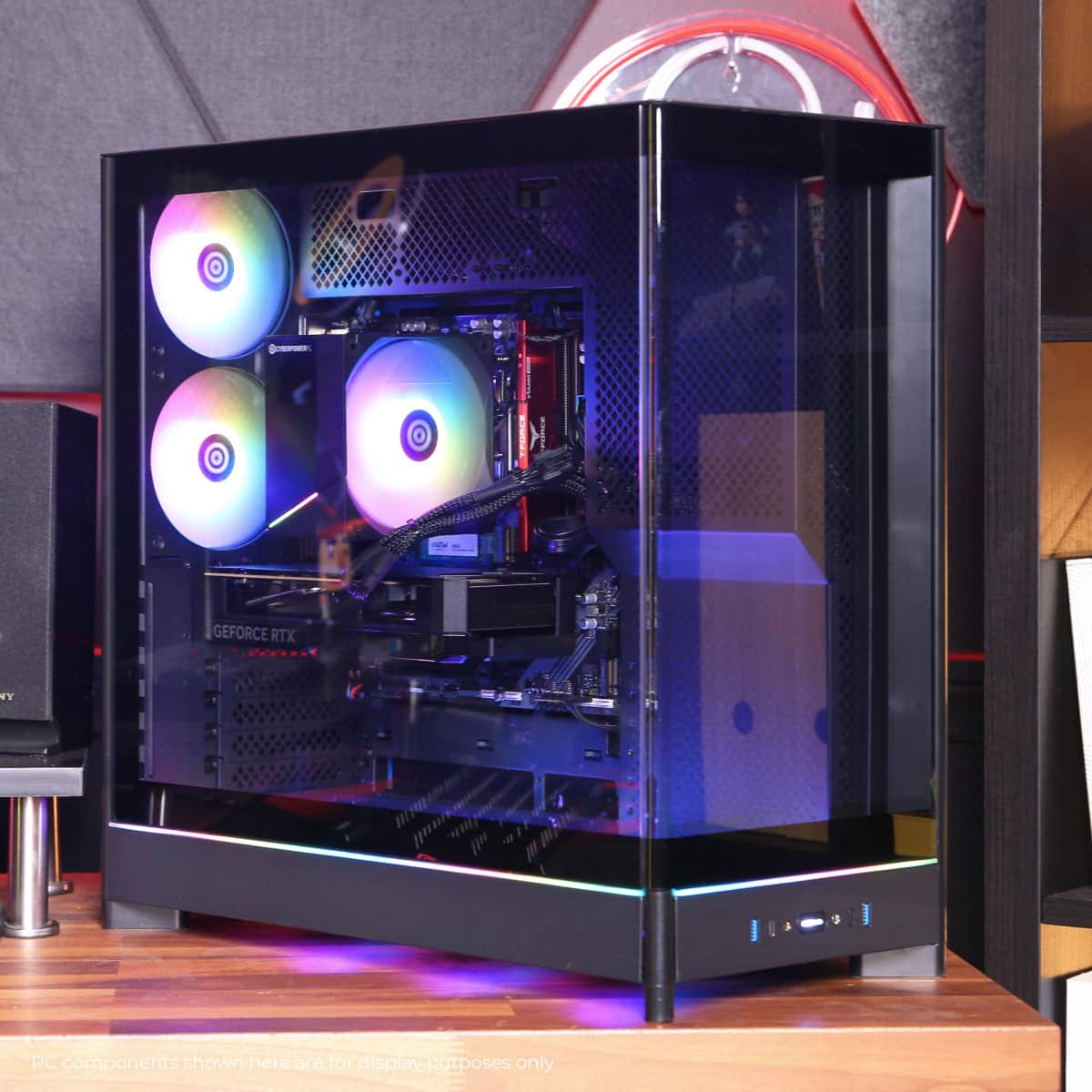 CyberPowerPC - Gaming Desktop - AMD Ryzen 7 8700F - NVIDIA GeForce RTX 5060 8GB - 16GB DDR5 - 1TB PCIe 4.0 SSD Storage - Black