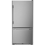KitchenAid - 22 Cu. Ft. 33-Inch Standard-Depth Bottom Mount Refrigerator with Right Door Swing - Stainless Steel