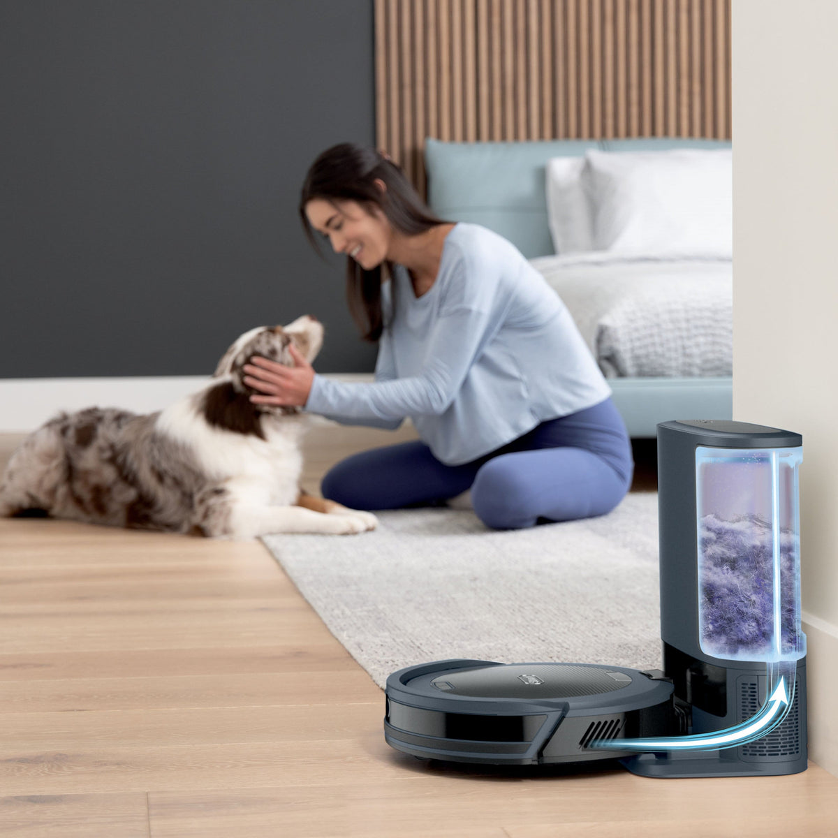 Shark - Navigator Robot Vacuum + Self-Empty Base - Gray