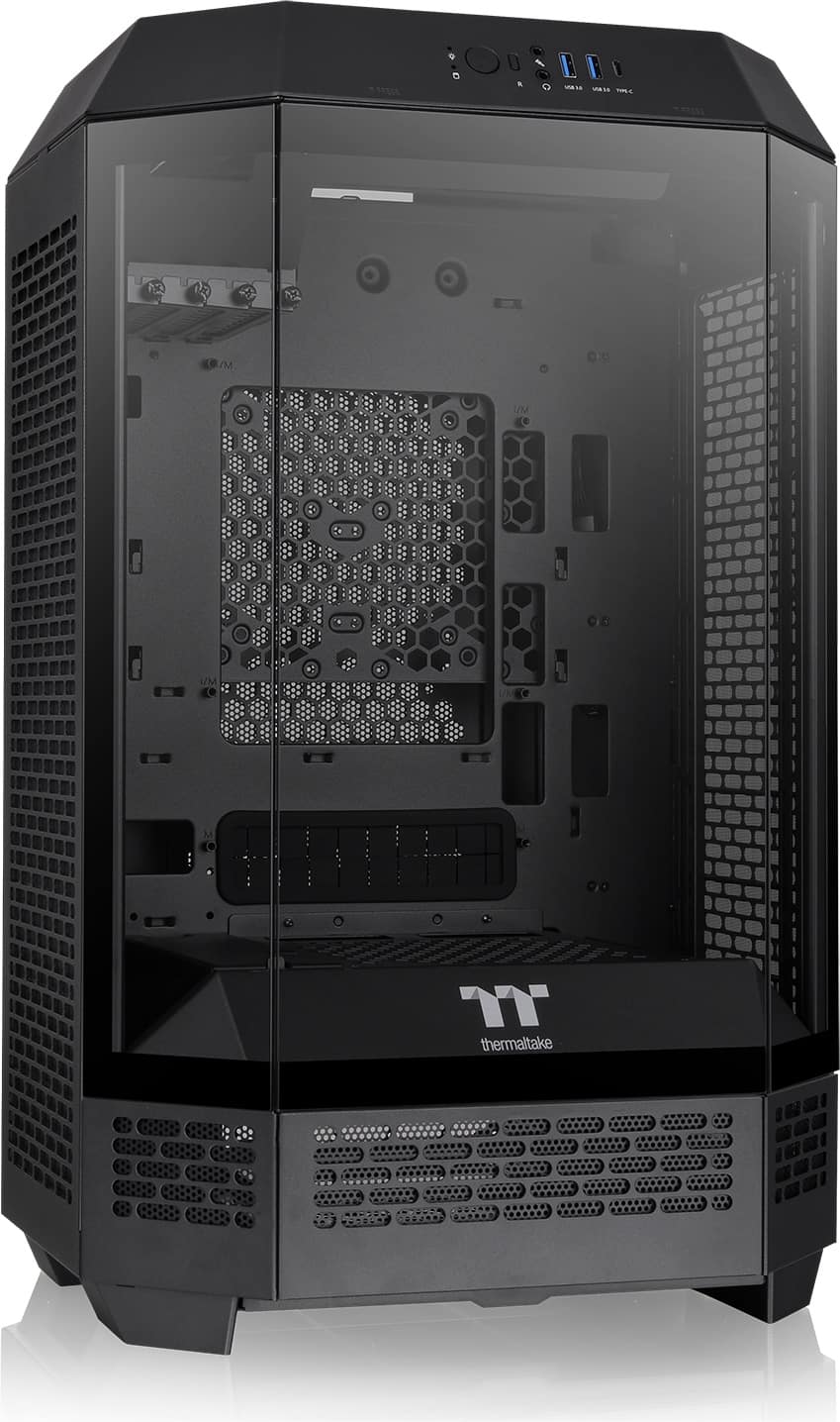 Thermaltake - The Tower 300 Micro ATX PC Case - Black