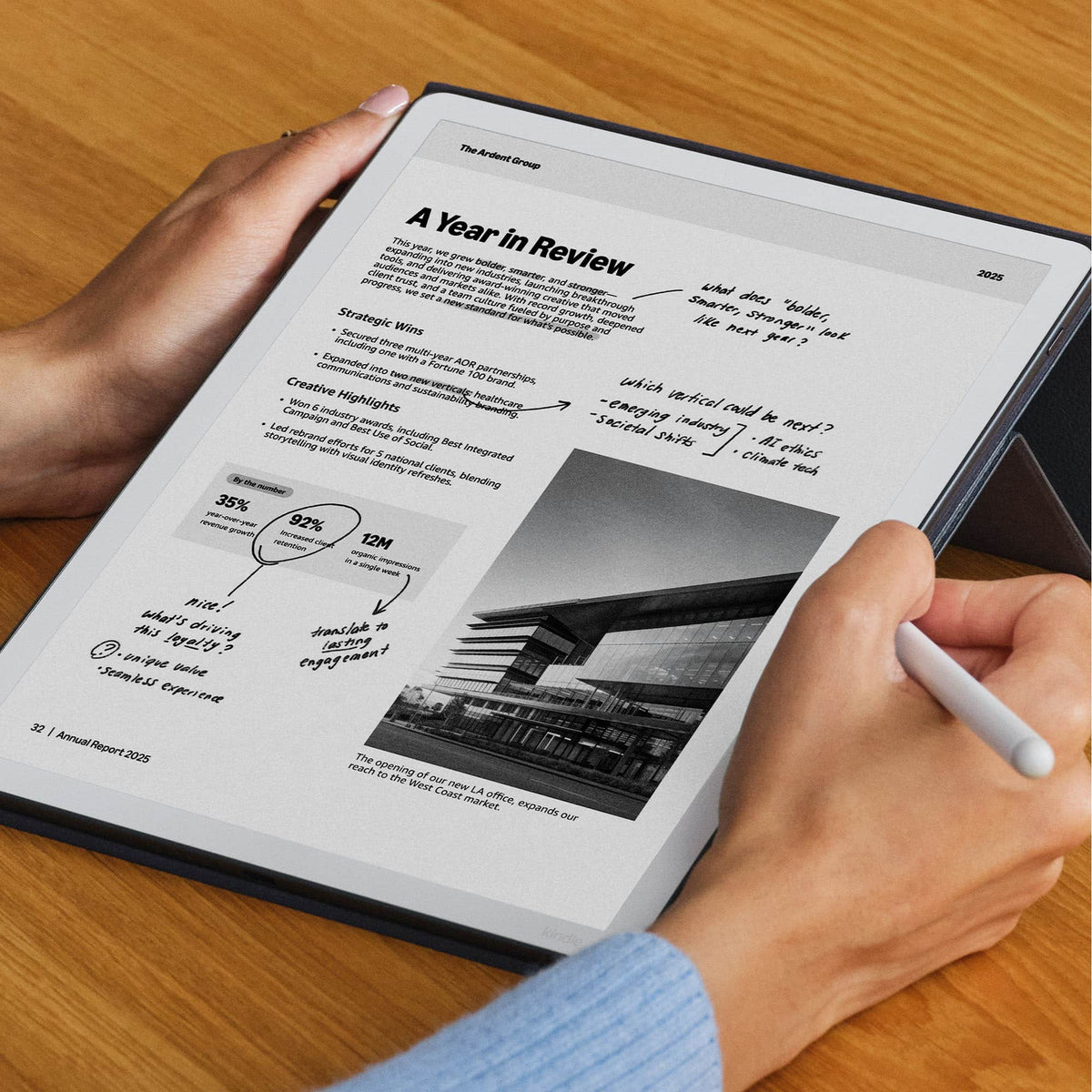Amazon - Kindle Scribe 64GB (newest model) 11” paper-like display with front light, Write in notebooks, docs, and books - 2025 - Graphite