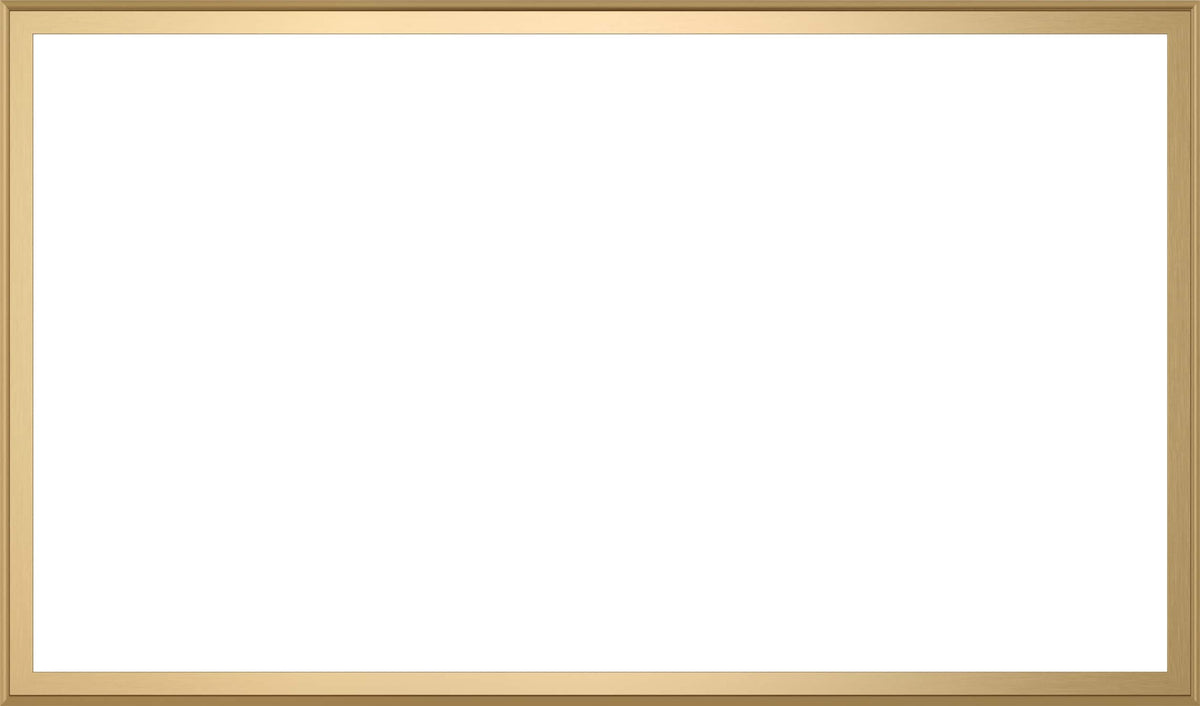 Deco TV Frames - Alloy Scoop Bezel for Samsung The Frame and Frame Pro TV - 65" - Pale Gold