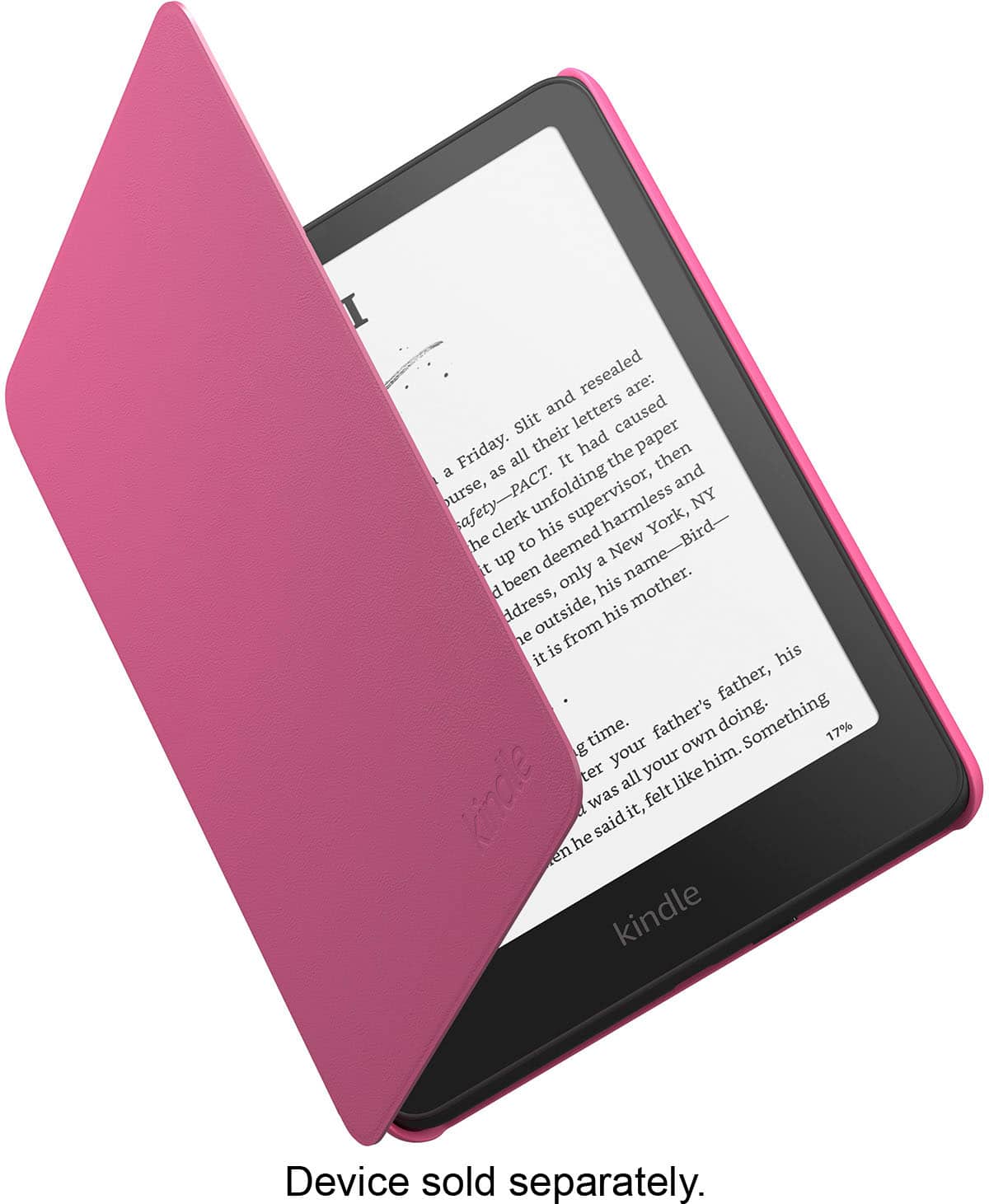 Amazon - Kindle Paperwhite/Colorsoft Case, Plant-Based Leather, Lightweight Protective Cover - Raspberry