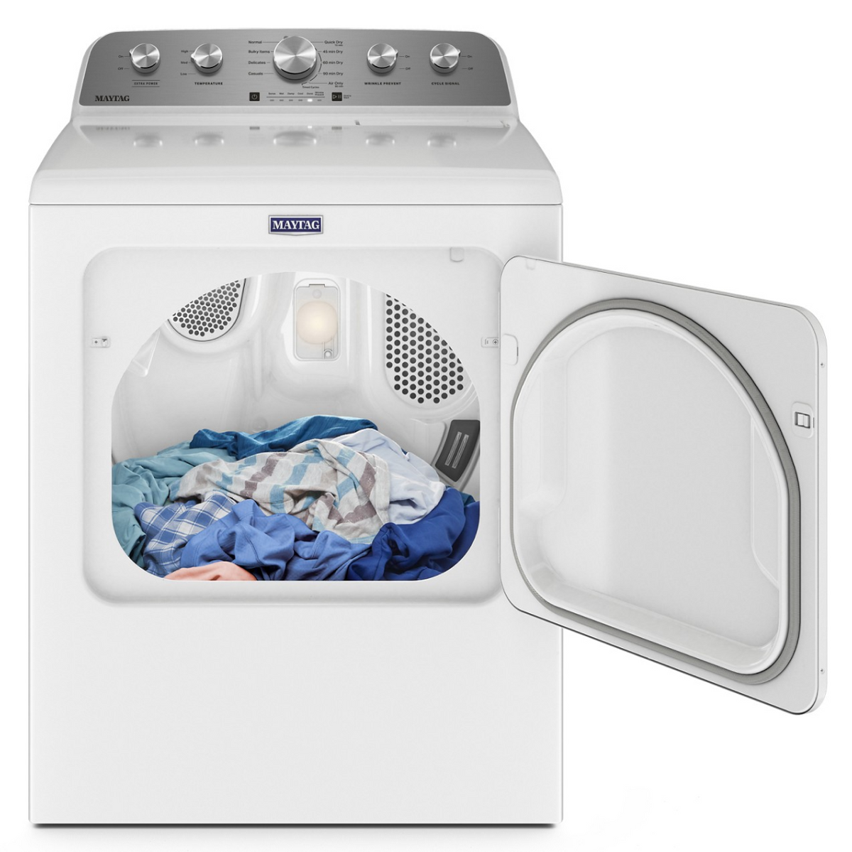 Maytag - 7.0 Cu. Ft. Electric Dryer with Extra Power Button - White