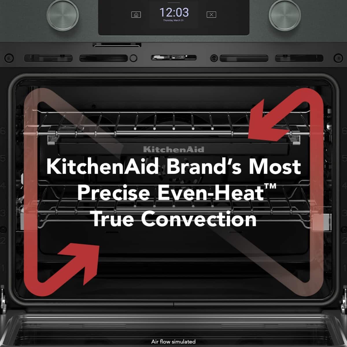 KitchenAid - 30" Smart Built-In Electric Single Wall Oven with Assisted Cooking Modes - Juniper