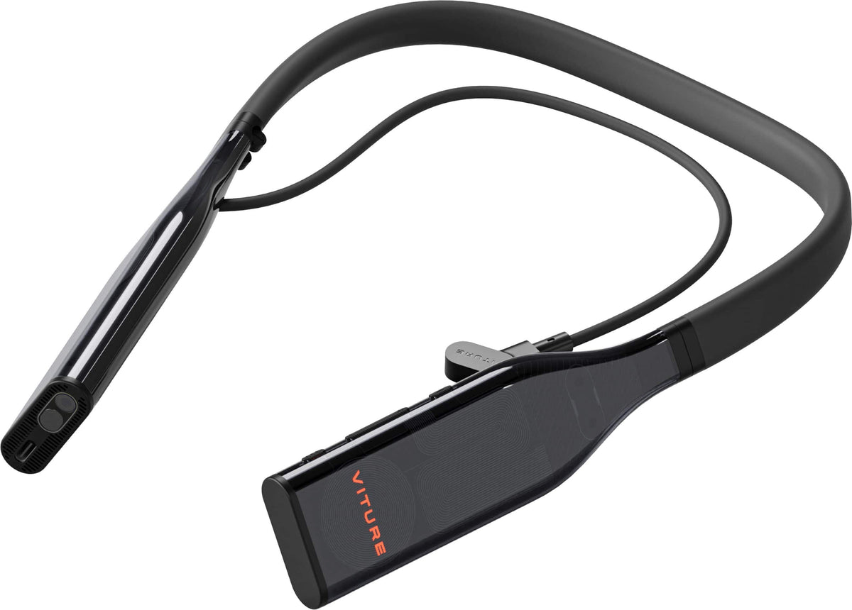 VITURE - Pro Neckband - Multi-screen/3DoF/Smooth Follow/Ambient Mode, 3D Player, AI Assistant - 8GB+128GB - Black