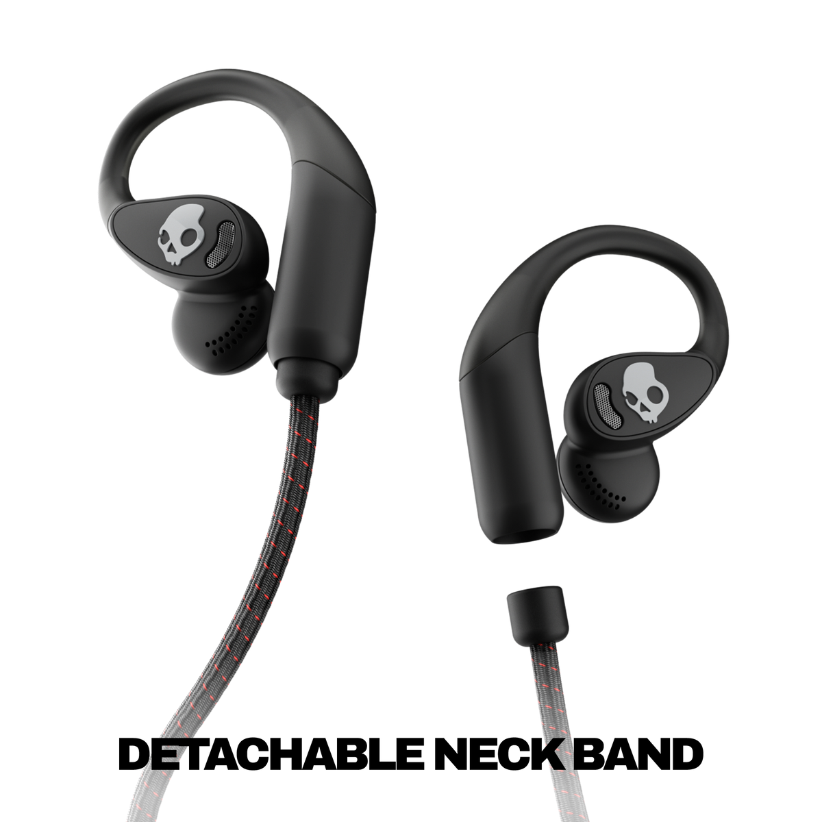 Skullcandy - Push 540 Open-Ear True Wireless Bluetooth Open Earbuds - Black