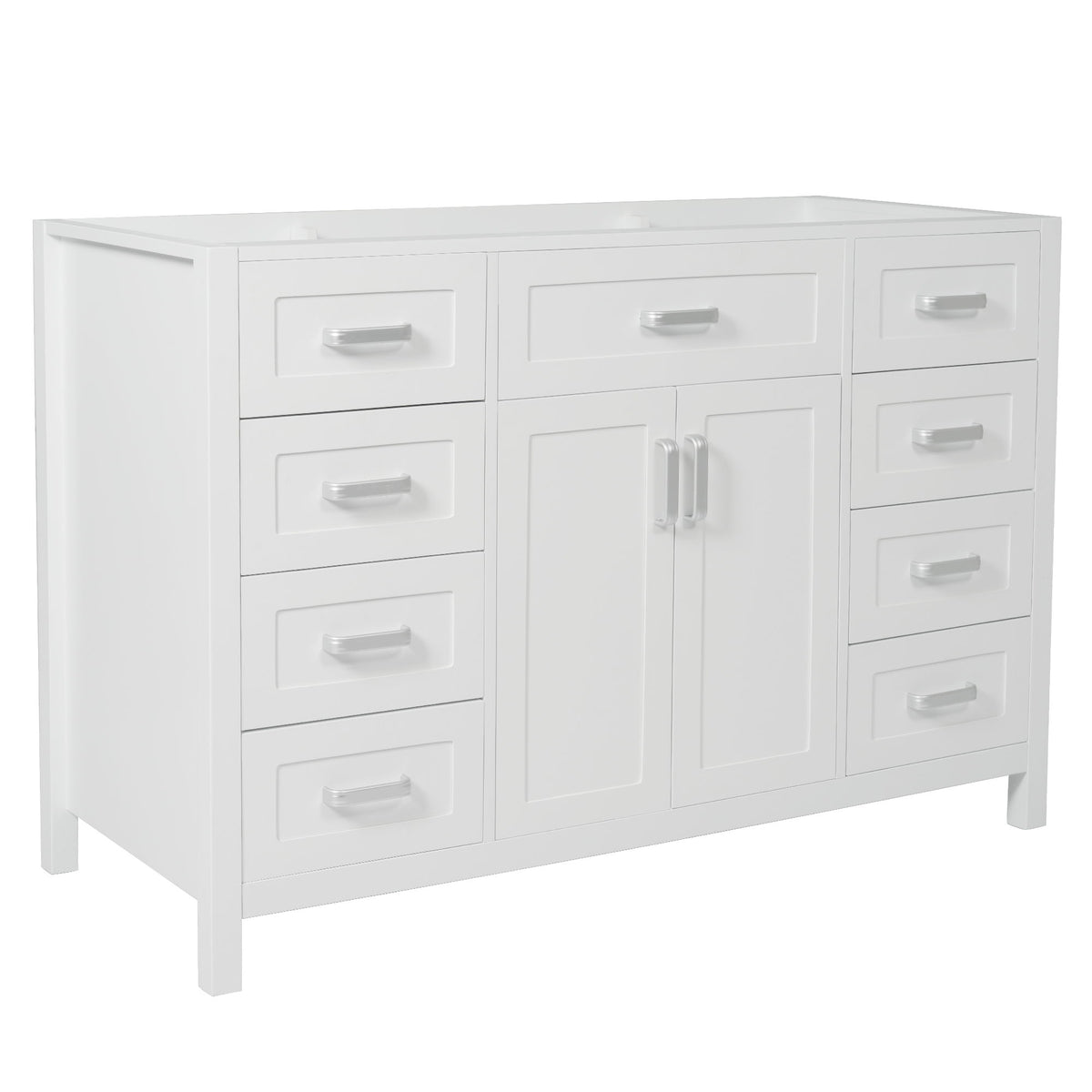 Bathroom Vanity Cabinet Only With 2 Soft Close Doors And 8 Drawers