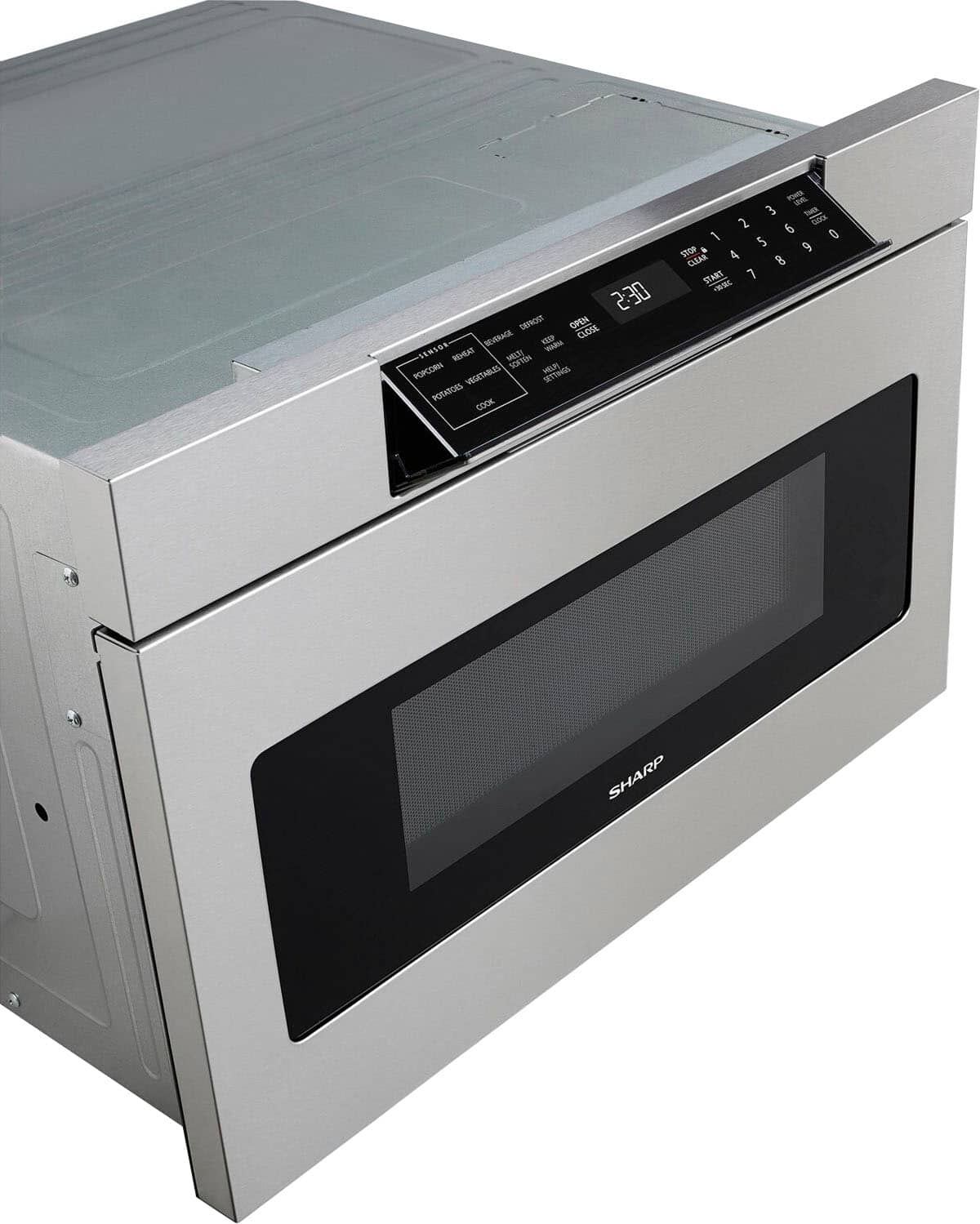 Sharp - 1.2 Cu. Ft. Built-in Microwave Drawer with Sensor Cooking - Stainless Steel