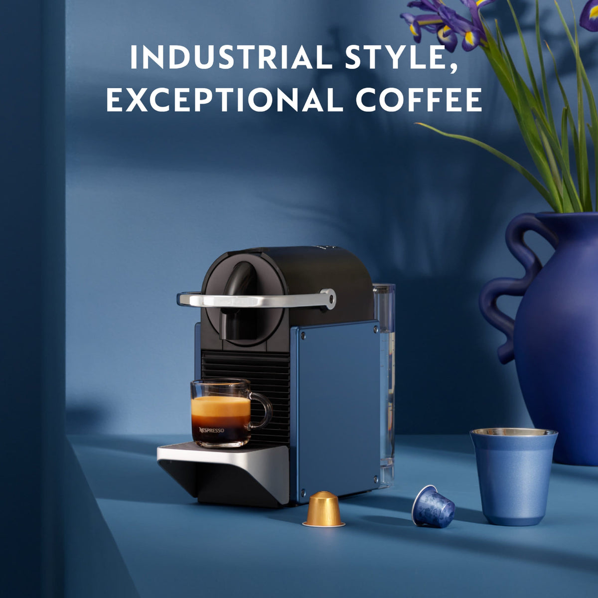 De'Longhi - Nespresso Pixie Single Serve Espresso Machine, 19-Bar - Dark Blue