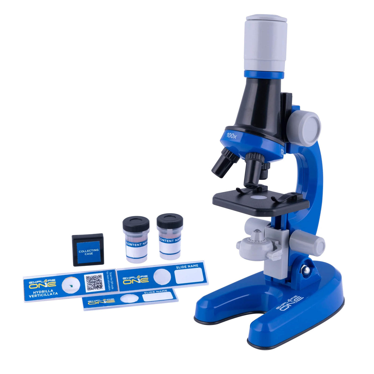 Explore One - ExploreOne 100x-1200x Microscope Set - Blue/White