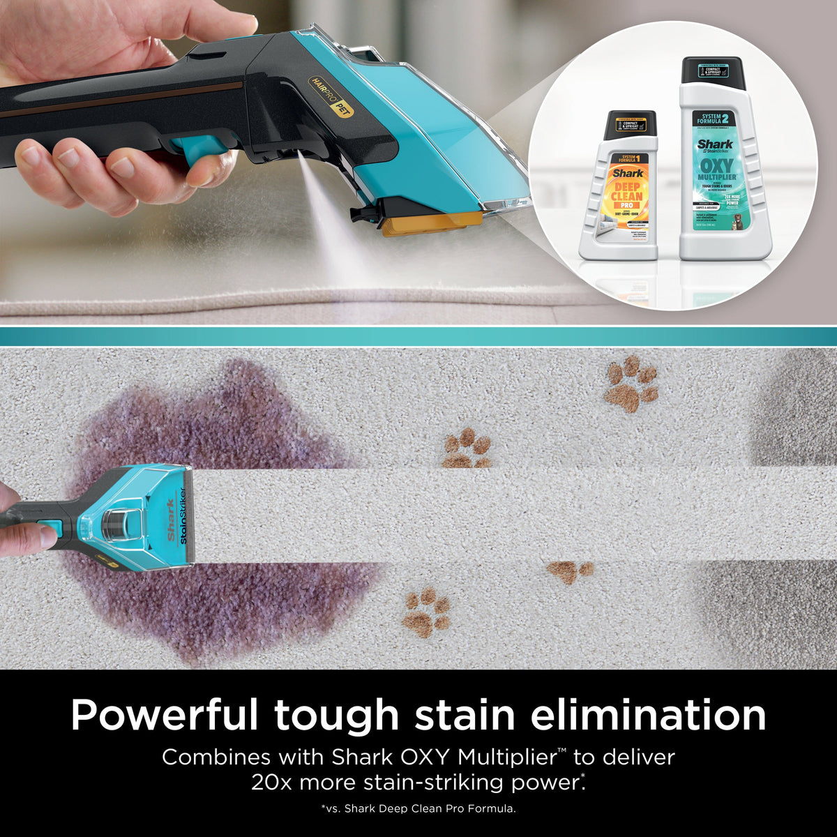 CarpetXpert Deep Clean Pro Formula for Shark Upright & Portable Cleaners - White