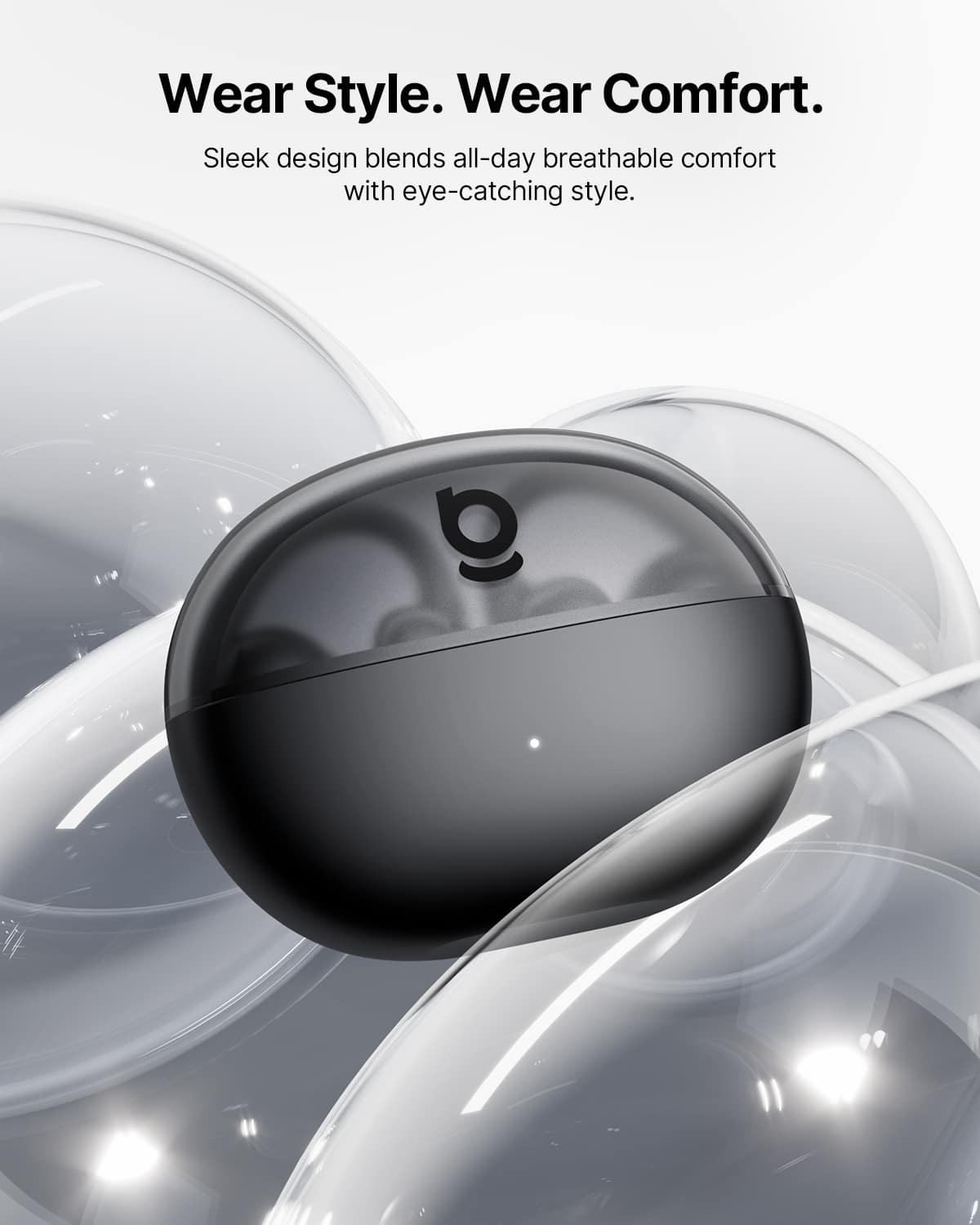 Baseus - Bowie MC2 Air Open-Ear Clip-On Earbuds - LDAC Hi-Res Audio,40-Hour Playtime,IP67 Water Resistance - Black