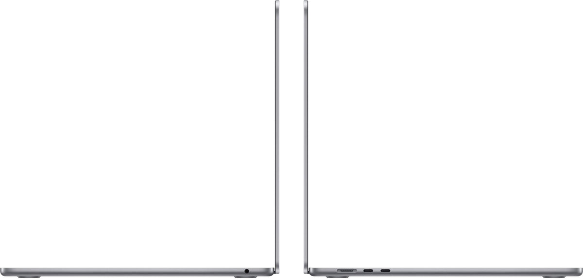Apple - Geek Squad Certified Refurbished MacBook Air 15-inch Apple M3 chip Built for Apple Intelligence- 16GB Memory - 256GB SSD - Space Gray