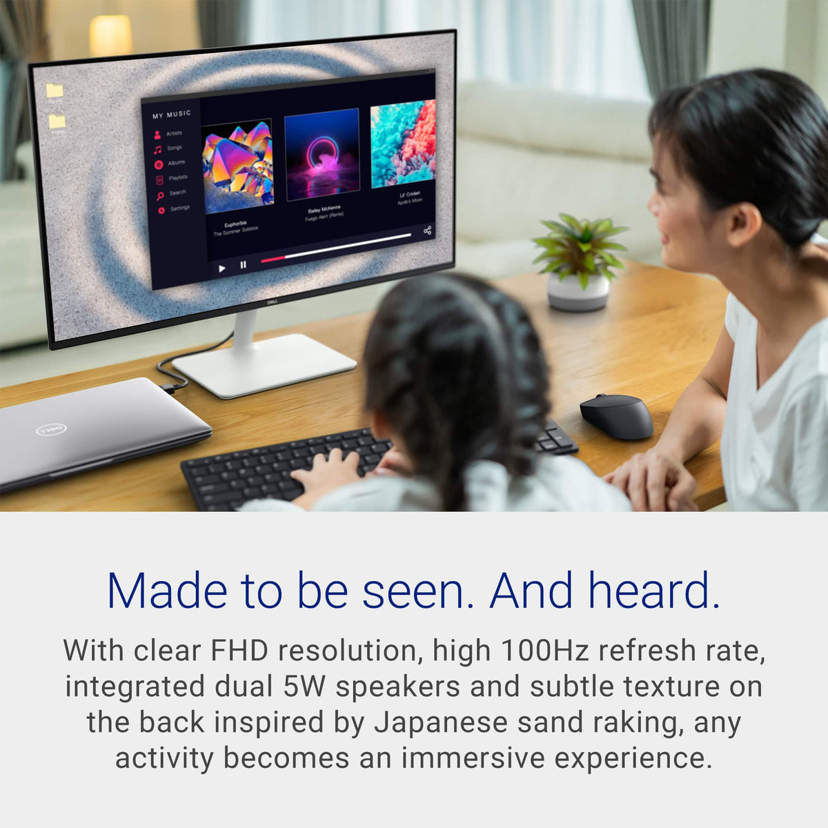 Dell - S2725H 27" IPS LED FHD 100Hz 8ms Monitor (HDMI) - Ash White
