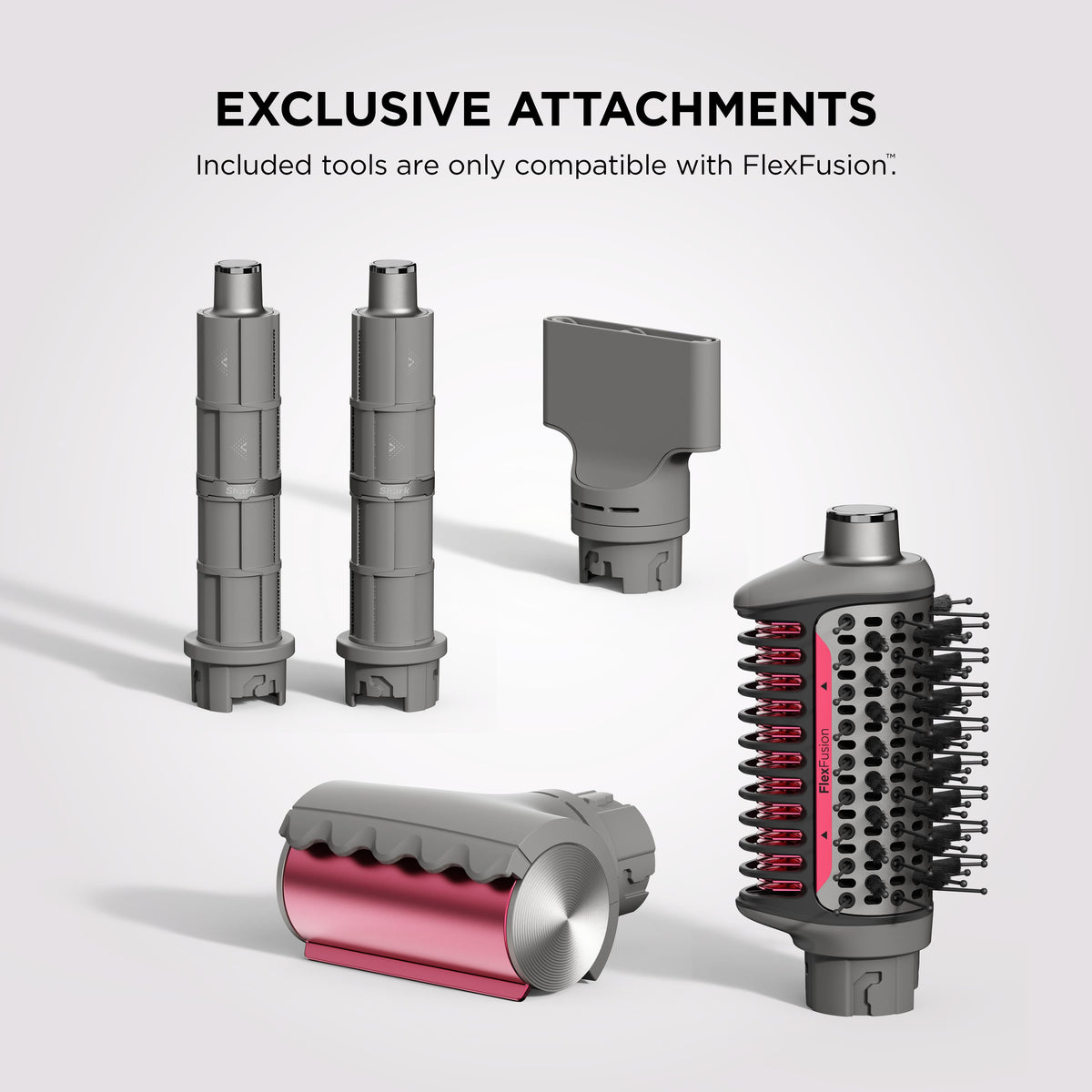 Shark - FlexFusion Air + Ceramic Styling & Drying System with Scalp Shield Mode - Metallic Mist