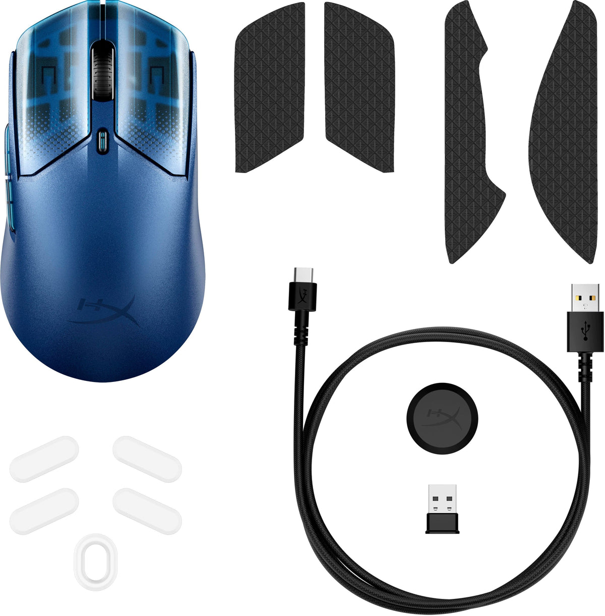 HyperX - Pulsefire Haste 2 S Lightweight Wireless Optical Gaming Mouse with RGB Lighting - Wireless - Navy