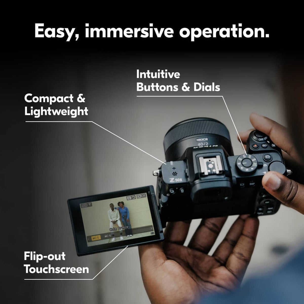 Nikon - Z50II Mirrorless Camera Body - Black
