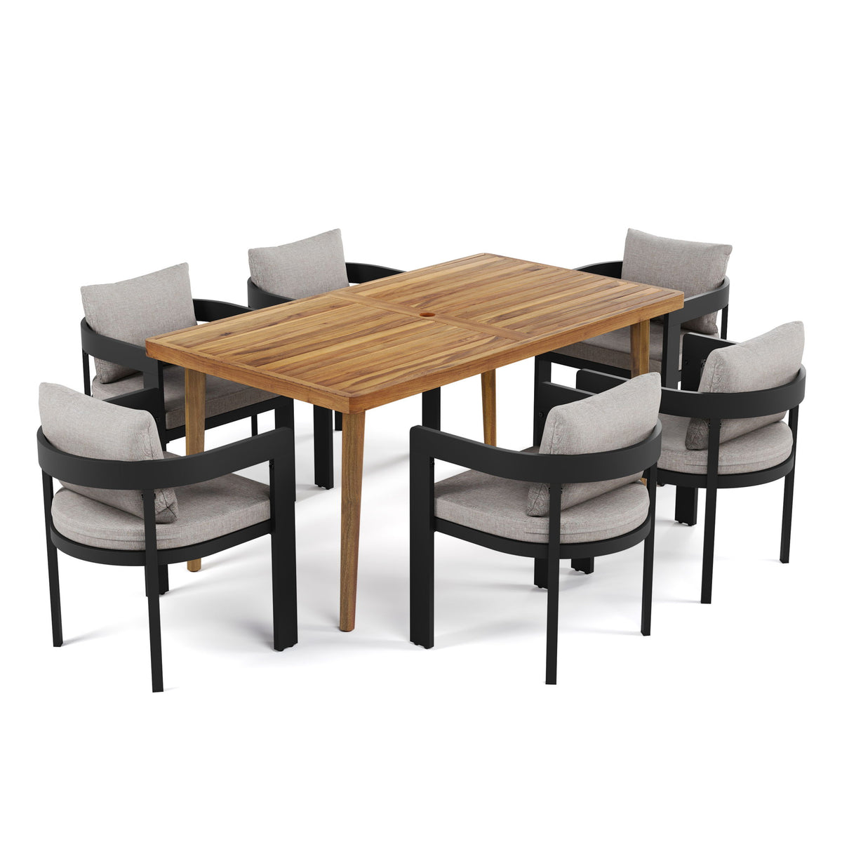 Elko Janiyah - Outdoor Patio Dining Set Dining Chairs And Dining Table
