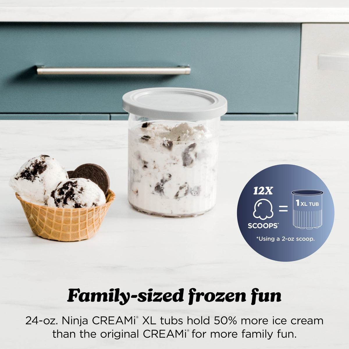 Ninja - Creami XL Deluxe 11-in-1 Ice Cream & Frozen Treat Maker - Navy