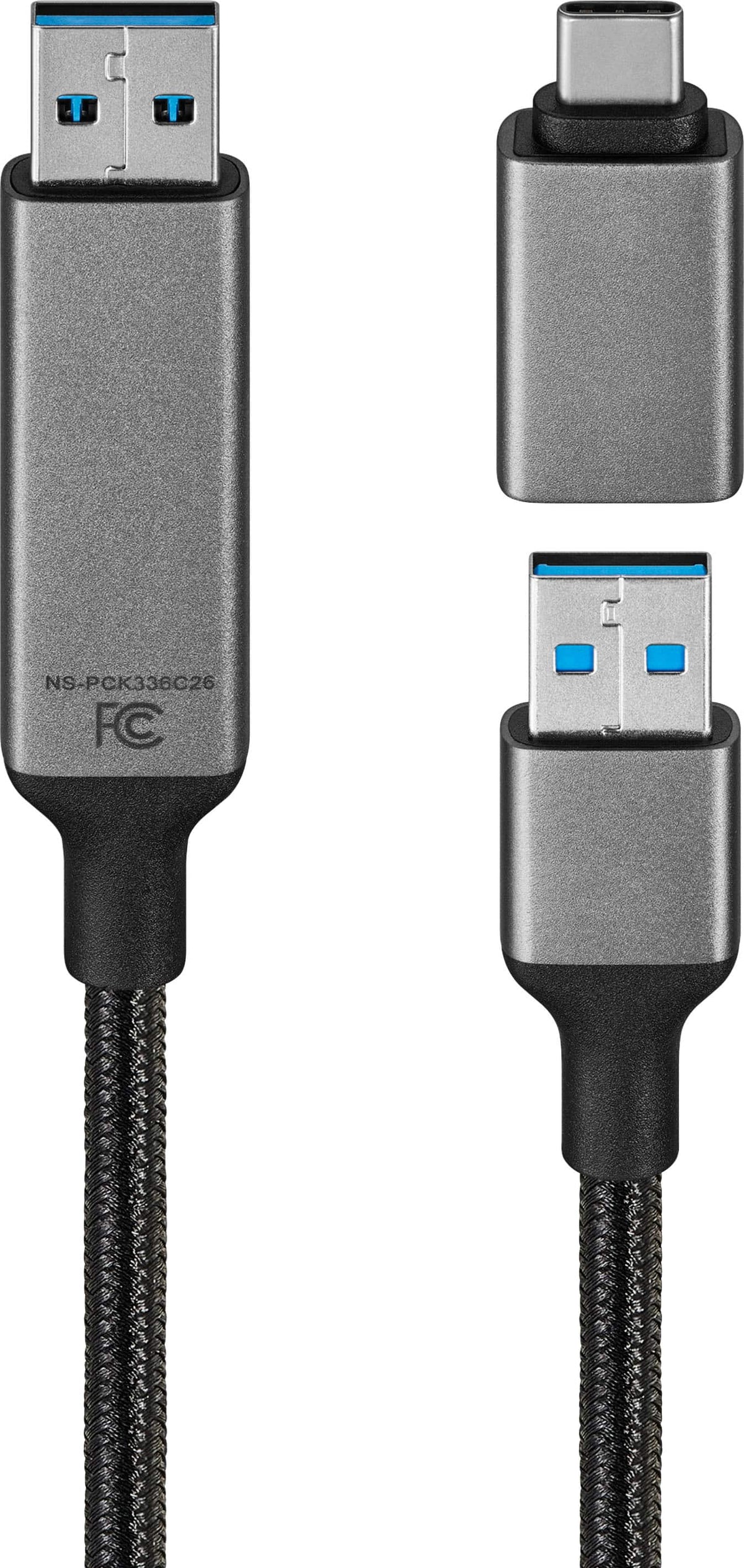 Insignia™ - 6 ft. USB 3.0 File Transfer Cable for Windows / Mac Computers - Black