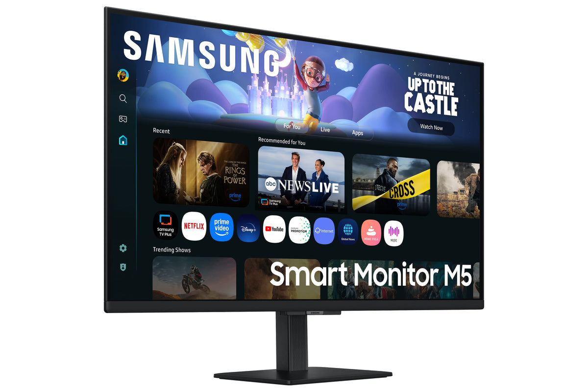 Samsung - 32" M5 (M50F) FHD Smart Monitor with Built-in Speakers - Black