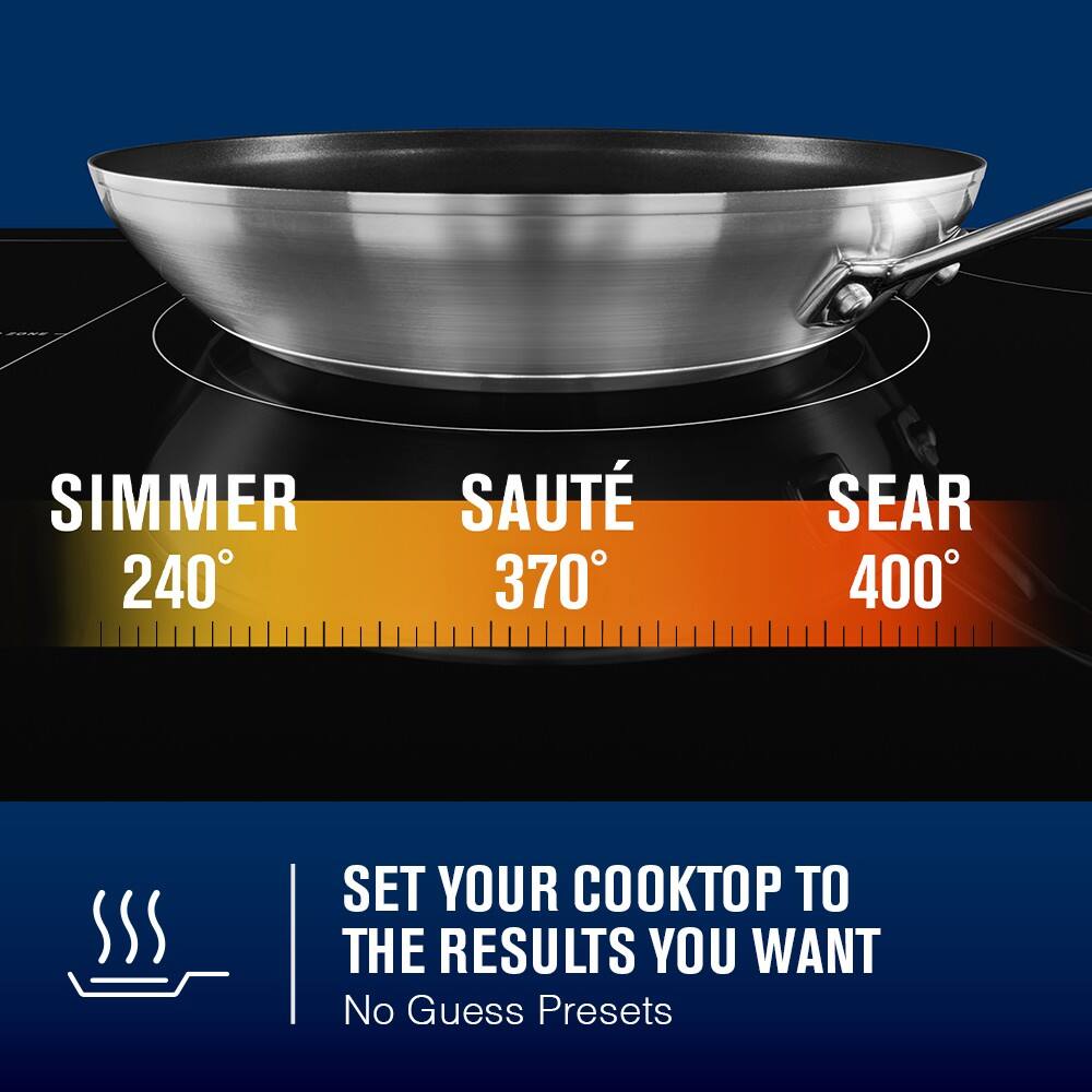 Maytag - 30 in. Wide 4 element Electric Induction Cooktop with Power Boost - Black